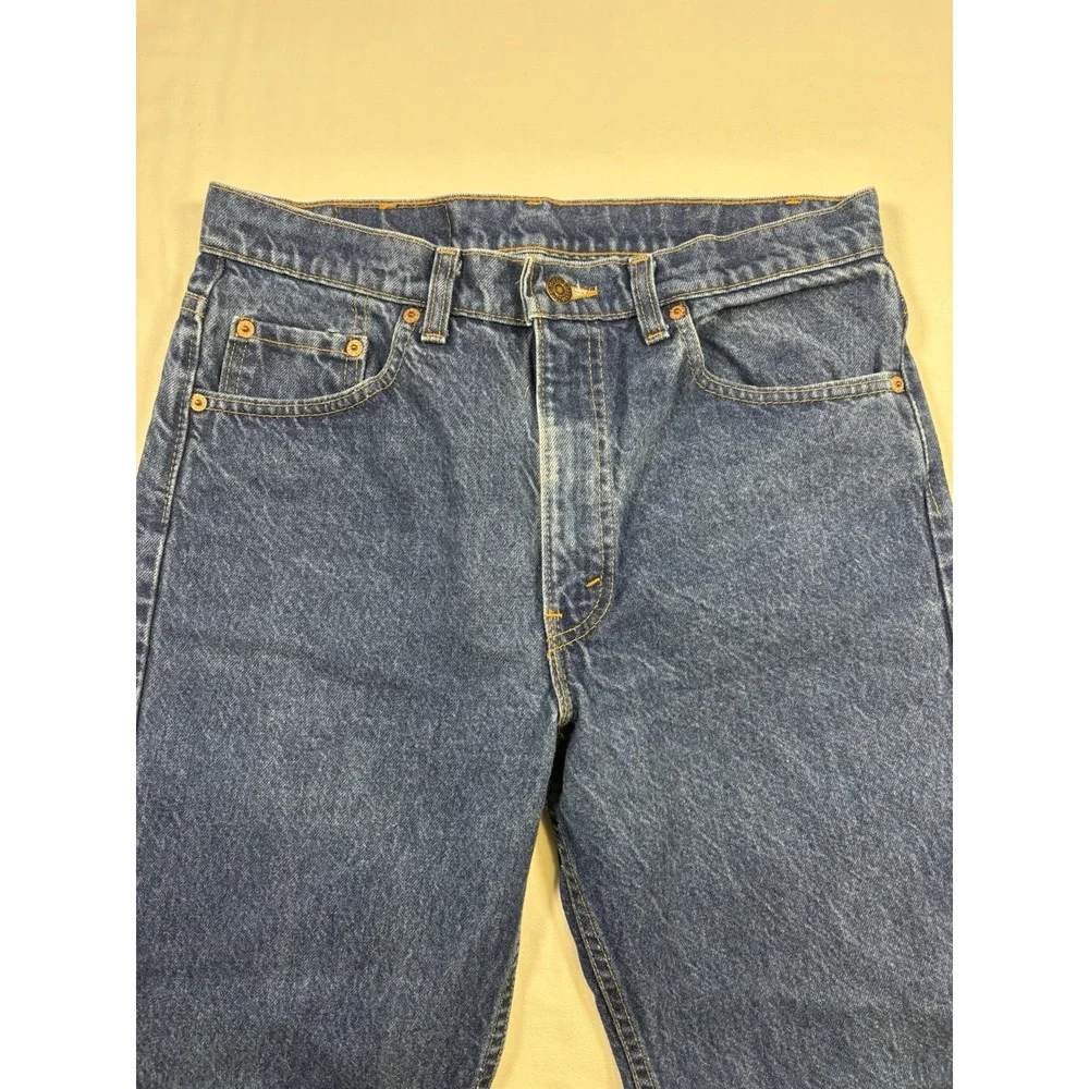 Vintage Levis 550 Made in USA Jeans Mens 33x34 Dark Wash Relaxed Tapered 1992